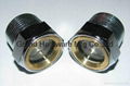 螺杆压缩机BSP2寸英制螺纹圆形黄铜油镜油窗液位器油位器可定做 13