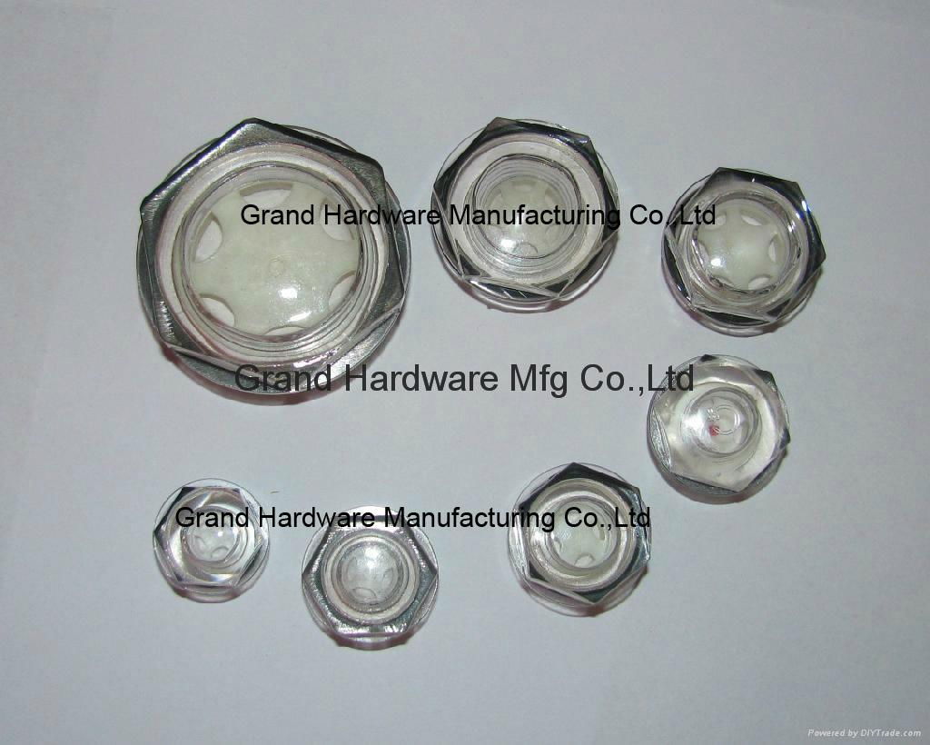 Hexagon Plastic Oil Sight Glass
