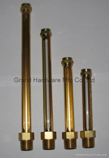 Male brass tube oil level gauge