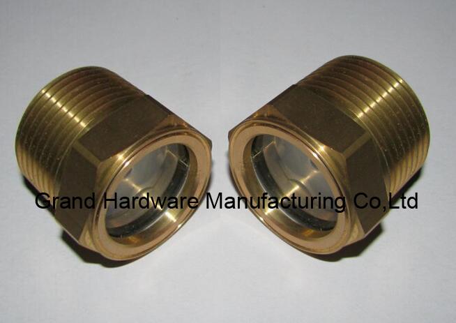 Brass sight glass NPT 1" for centrifugal pump