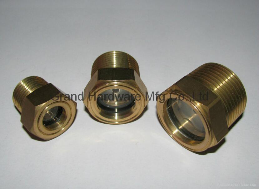 Goulds pumps brass oil sight glass NPT 