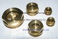 Round brass oil sight glass for SEW gearboxes