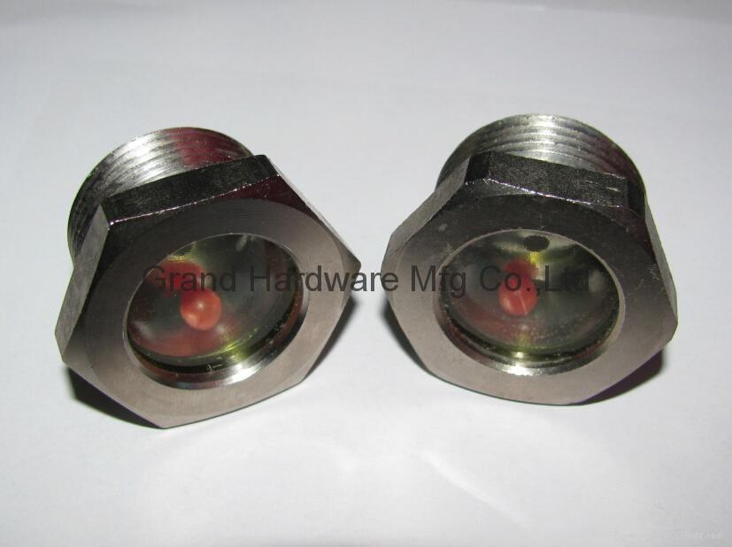 BSP steel fused sight glass nickel plated