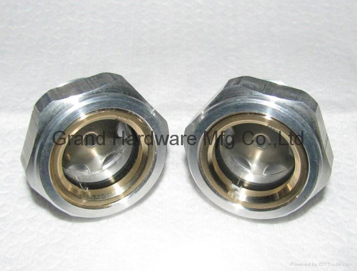 Hexagon head aluminum oil level indicator