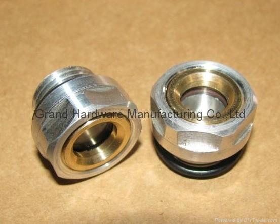 ALUMINUM OIL SIGHT GLASS