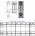 hydraulic oil level gauge size chart