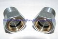 NPT 3/8" Carbon Steel oil level sight glass Zinc plated with reflector