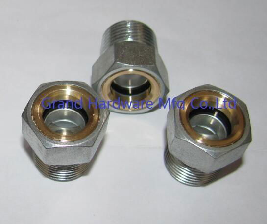 High pressure NPT3/4" Carbon Steel oil Sight Windows Plugs Plated 3