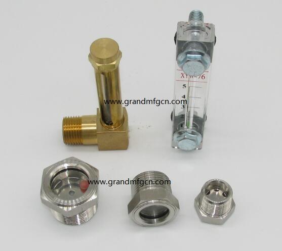 SAE Thread 1-7/8"-12UN-2A Stainless steel 304 oil liquid sight glass plug window 5