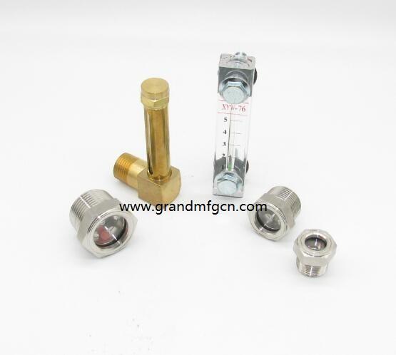 Brass level sight gauge for horizontal drum 3