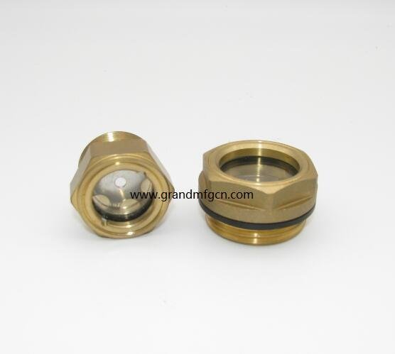 活塞式压缩机油标油镜油视镜G3/4" &M27x1.5 4