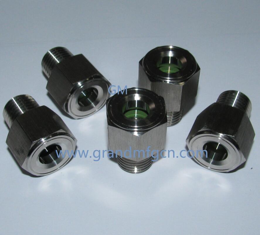 SS 304 316 OIL LEVEL SIGHT GLASS