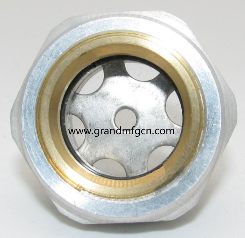 热交换散热器GrandMfg® 铝液位镜不锈钢油镜黄铜油镜液位器油位器G3/4" 3