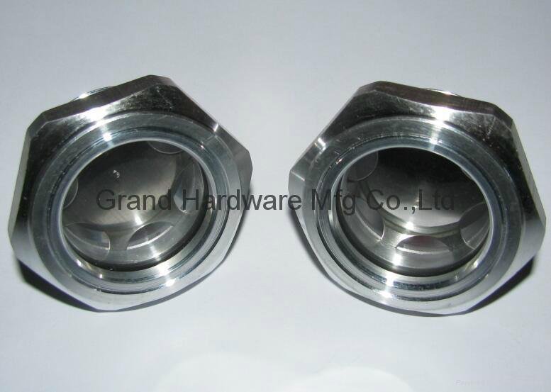 液压油箱真空泵 GrandMfg® BSP1英寸铝视镜堵头油镜油标 3