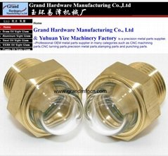 Oil Circulation Sights hemispherical brass oil level sight glass GM-HDG10 34