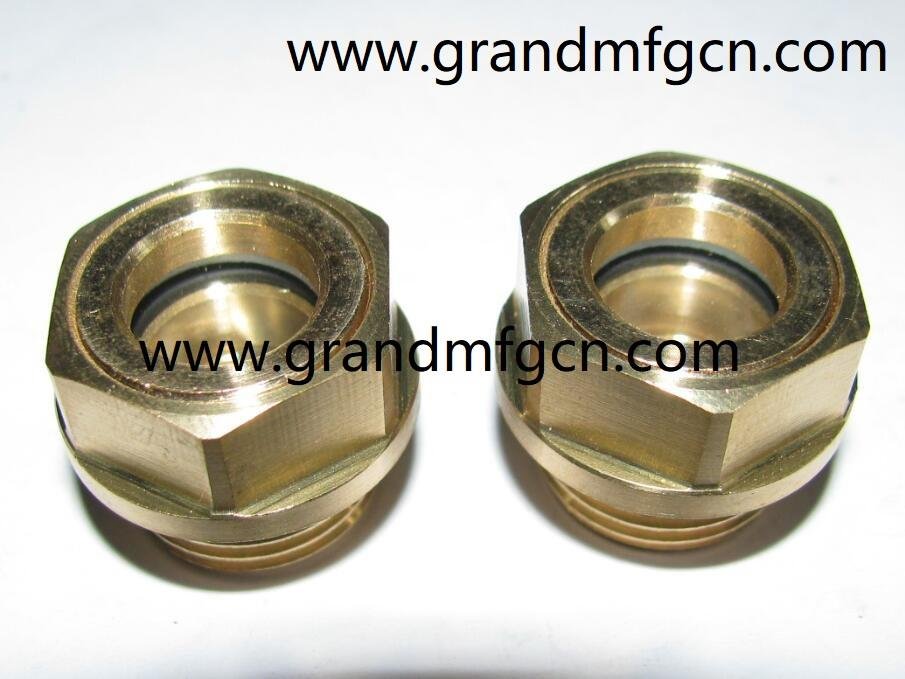 quality brass oil level sight gauge