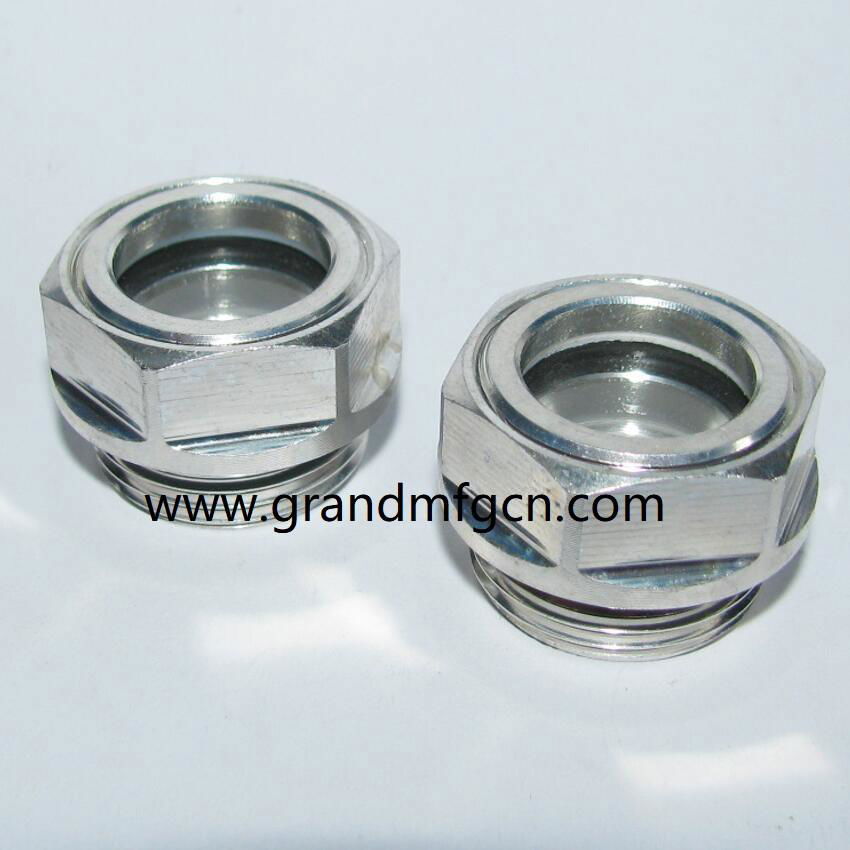 GrandMfg® Metric thread Aluminum oil sight gauge window for air compressor 2