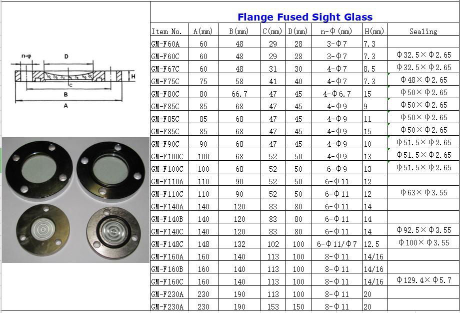 Carbon Steel fused oil level sight glass for electronic oil level regulator 4