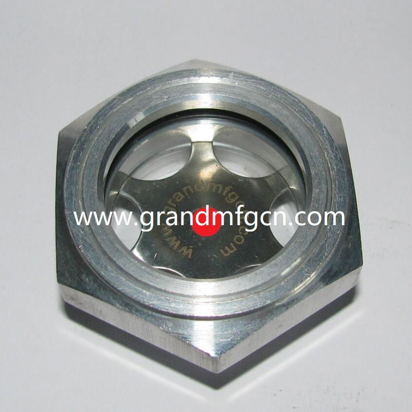 Rotary Vane Vacuum Pump GrandMfg® Aluminum oil level sight gauge plugs G3/8" 5
