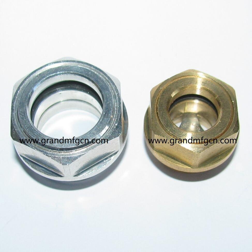 GrandMfg® 英制BSP螺纹耐高压高品质定制铝油镜G1/2外螺纹（有库存） 5