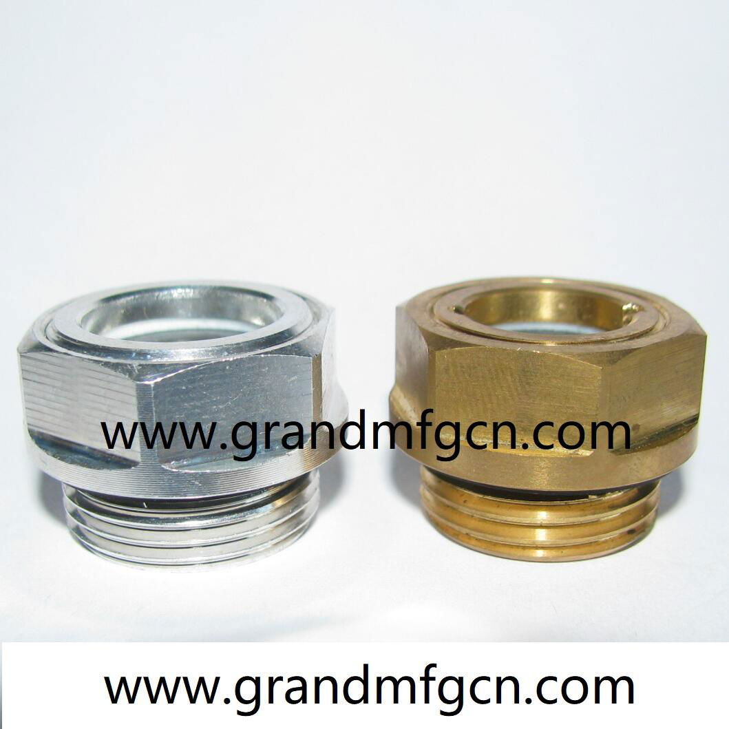 工程機械設備羅茨風機GrandMfg®鋁油液位視鏡1/2英吋 5