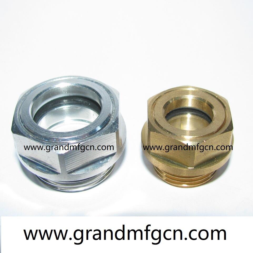 羅茨真空泵GrandMfg®鋁油液位視鏡G1-1/4英吋 3