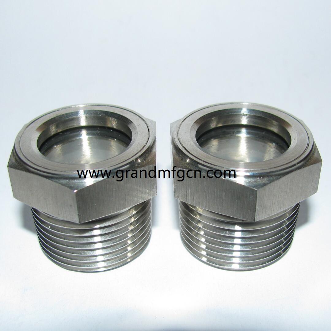 STAINLESS STEEL OIL SIGHT GLASS