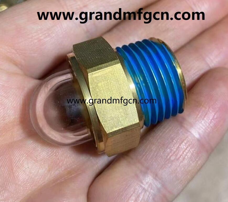 brass oil sight glass GM-HDG10