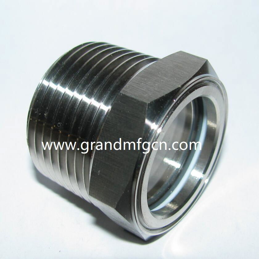 STAINLESS STEEL OIL SIGHT GLASS