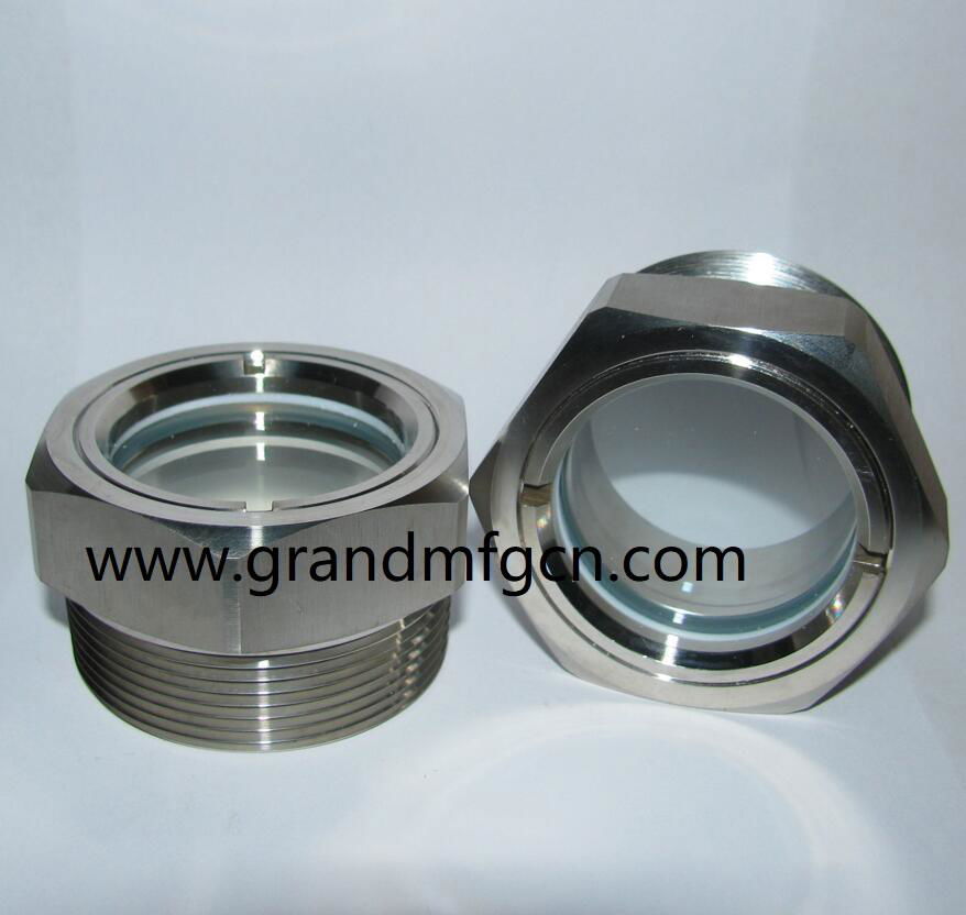 SAE Thread 1-7/8"-12UN-2A Stainless steel 304 oil liquid sight glass plug window 4