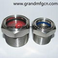 GrandMfg®凸頂圓頂液油鏡油位觀察鏡油位計油窗GM-HDN10 NPT1 可定製 17