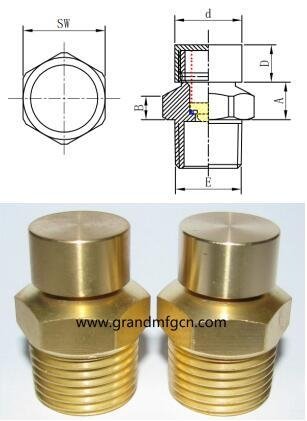 40 Filter Mircon SAE 8 Thread Port Brass Breather Vents for Hydraulic Cylinders BV-SAE #8 237257 