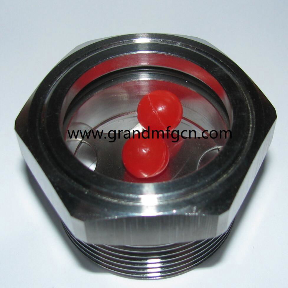 stainless steel ss316 water flow indicator sight glass windows