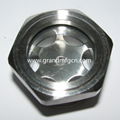 SUS304 STAINLESS STEEL SIGHT GLASS PLUG