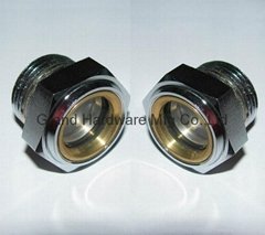 GrandMfg® INDUSTRIAL Gear Unit steel oil sight glass plug G3/8