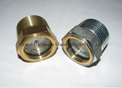 Hydraulic oil tank Brass and steel oil level sight glass plug NPT1/2