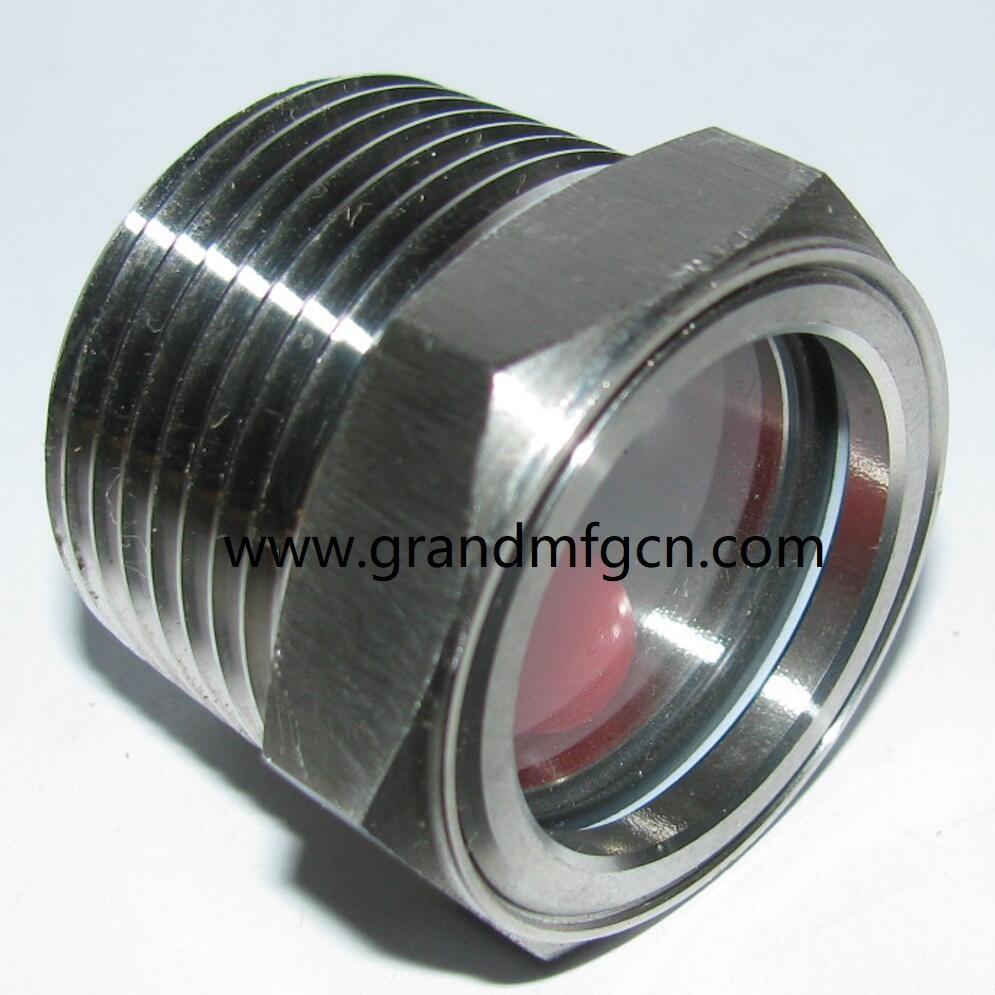 STAINLESS STEEL SS304 NPT OIL SIGHT GLASS