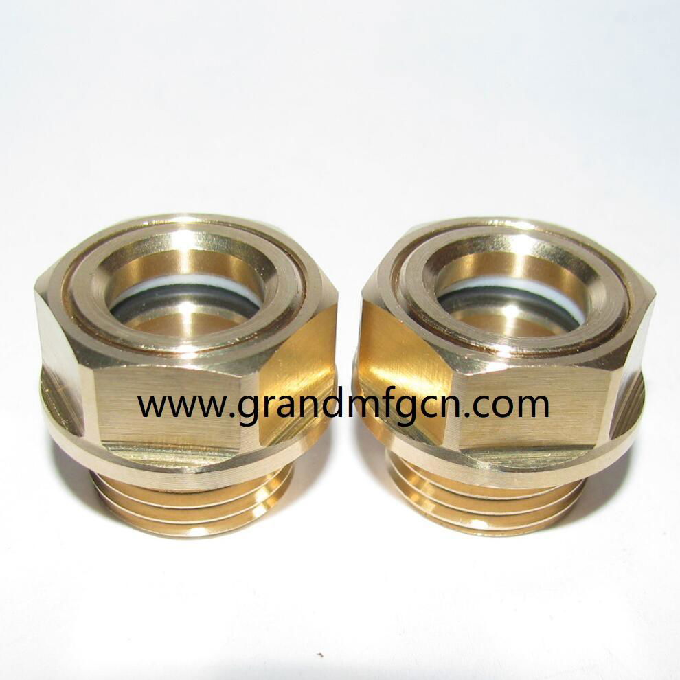 SPEED REDUCER BRASS OIL SIGHT GLASS