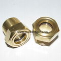 HEAVY DUTY NPT BRASS OIL SIGHT GLASS