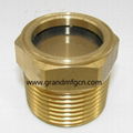 ITT Goulds PUMP NPT one inch brass oil sight flow indicators