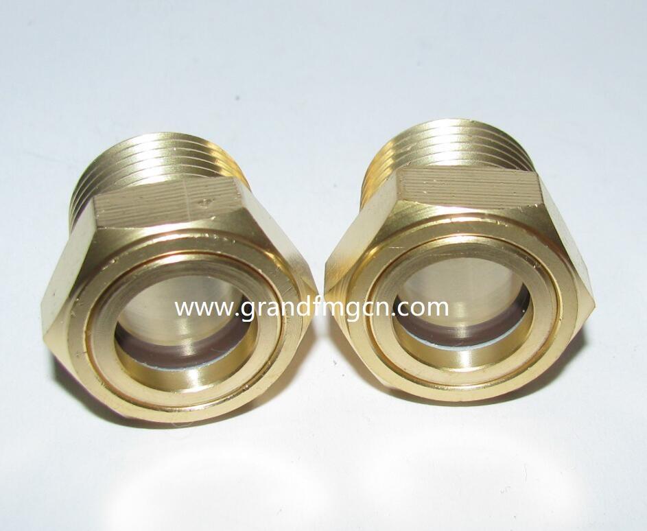 1/2 MNPT THREAD BRASS OIL SIGHT GLASS