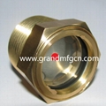 BLOWERS BRASS OIL SIGHT GLASS