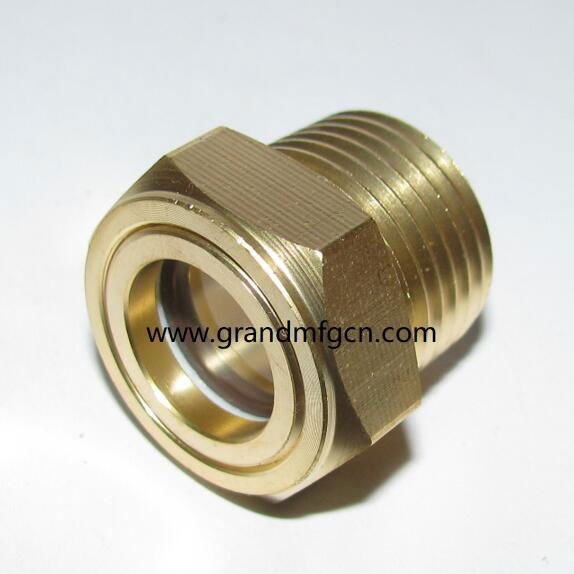 MNPT THREADED BRASS OIL SIGHT GLASS