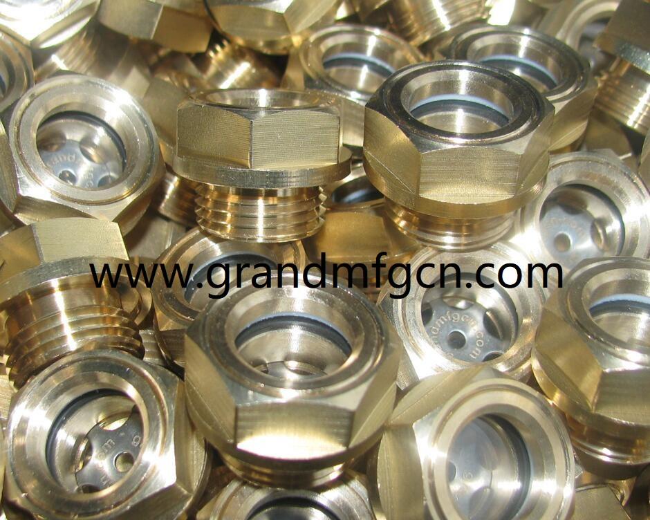 BRASS OIL SIGHT GLASS