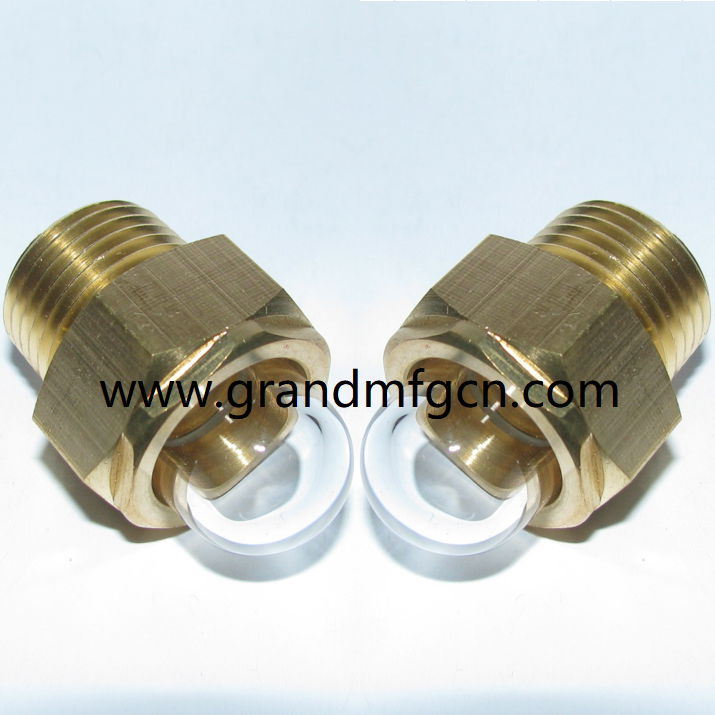 GM-HDG10 DOME BRASS OIL SIGHT GLASS