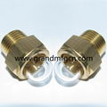 GM-HDG10 DOME BRASS OIL SIGHT GLASS