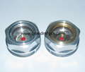 Lloyd vacuum pump G1/2” Circular Aluminum oil level sight glass indicator