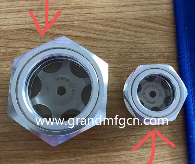 HEAT EXCHANGER ALUMINUM LIQUID SIGHT GLASS