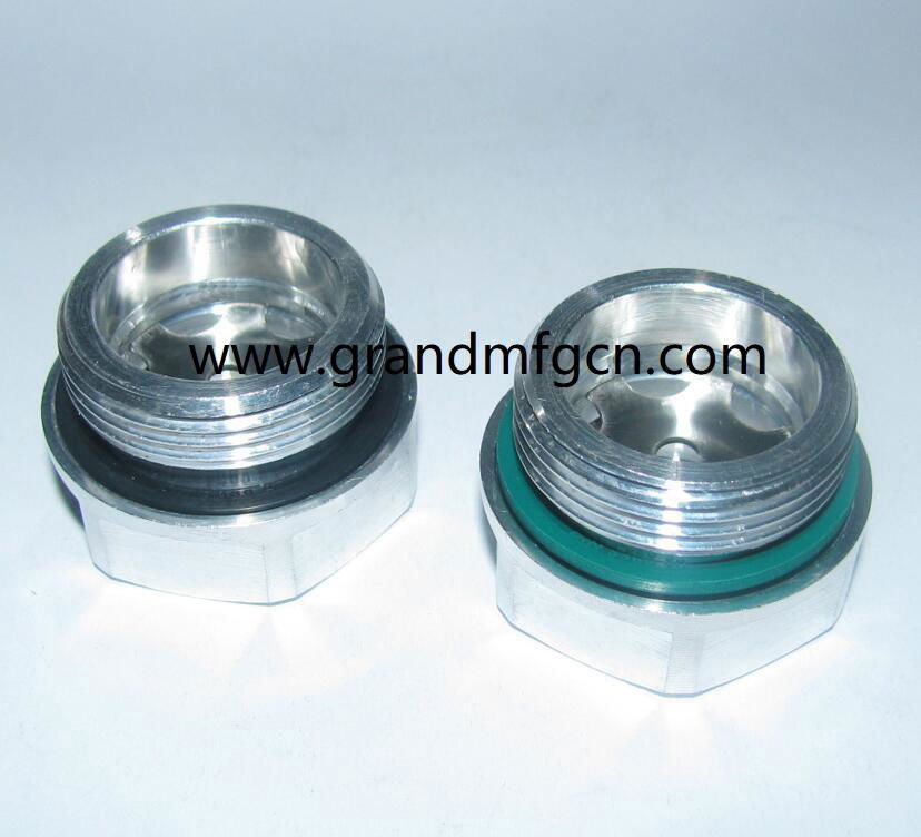 RADIATOR ALUMINUM LIQUID LEVEL SIGHT GLASS