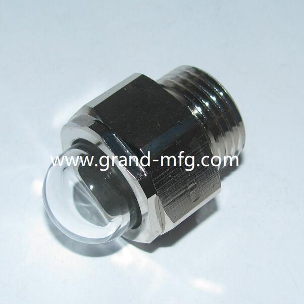 GM-HDG34 GrandMfg® 3D Brass Coolant Sight Glass bull's eye sight glass G3/4 2